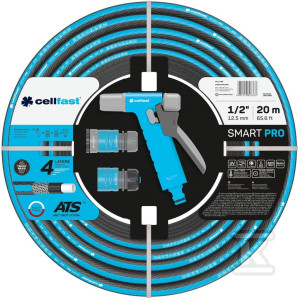 Zestaw SMART 20 mb 1/2 "NOWOŚĆ, zestaw zawiera: wąż ogrodowy SMART 1/2" 20mb, zraszacz pistoletowy HYDRON, szybkozłącza stop i przelot IDEAL,