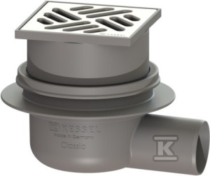 Ванний точковий злив Classic DN50 бічний 100x100mm, Multistop