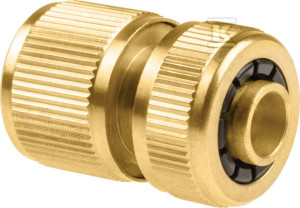 Szybkozłącze - przelot 1/2" mosiądz BRASS /etykieta/