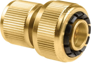 Szybkozłącze - przelot 3/4" mosiądz BRASS /etykieta/