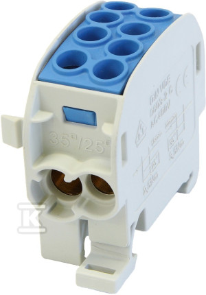 Блок розподілу відгалужень SCB 35 Al/Cu 80210 SIMBLOCK, синій
