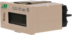 Licznik czasu pracy CLG-13T/230 Licznik czasu pracy napięcie wejścia liczącego=230VAC/DC panelowy