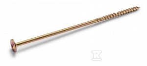 Конструкційний саморіз по дереву 8,0x120mm з підкладковою головкою, TX