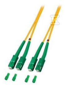 Patchcord SM, 9/125, SC/APC-SC/APC ISP duplex 2m