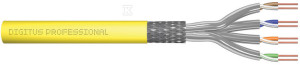 Інсталяційний кабель DIGITUS кат.7A, S/FTP, B2ca, AW G 22/1, LSOH, 500м, жовтий, котушка