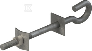 Śruba hakowa M16 L200 ocynk ogniowy