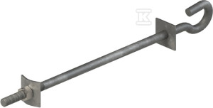 Śruba hakowa M16 L420 ocynk ogniowy