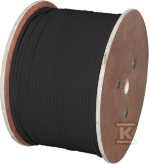 Kabel U/FTP kat.6A, teleinformatyczny, PE zewnętrzny suchy, Fca 4x2x23 AWG, 10Gb/s, czarny, 500m - ALANTEC