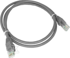 Patchcord U/UTP kat.6 PVC 0.25m szary ALANTEC