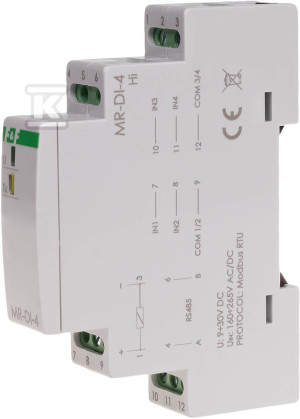 Модуль розширення цифрових входів, з виходом Modbus RTU, 1 модуль MAX-MR-DI-4LO