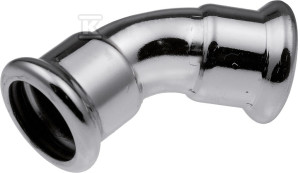 Kolano 45° Steel - 22
