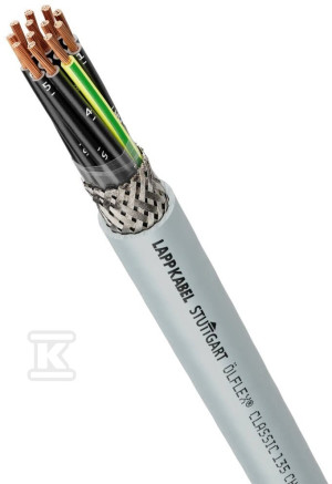 Керуючий провід ÖLFLEX® CLASSIC 135 CH 4G2,5: 300/500 V: Гнучкий: HFFR: Dca: екранований: стійкий до УФ