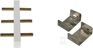 Łącznik (szybkozłączka) do budowy 2-krotnych, 3-krotnych, wielokrotnych gniazd elektrycznych modułowych (PZ016 i PZ017) ALANTEC