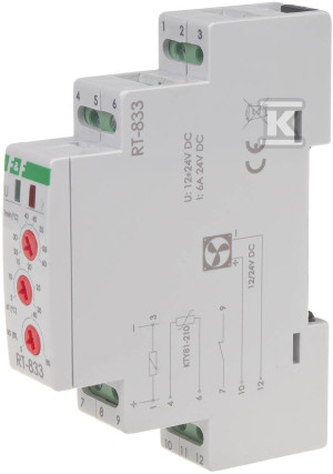 Regulator temperatury z regulacją prędkości obrotowej wentylatora, RT-833