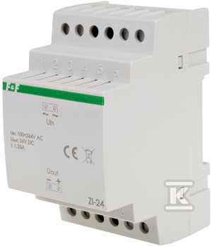 Zasilacz impulsowy zi-24 24v dc 1,25 a ZI-24