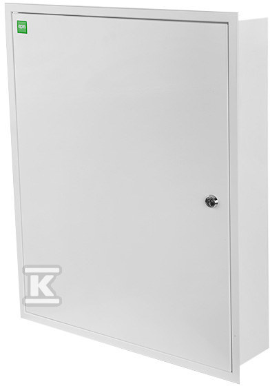 Rozdzielnica podtynkowa metalowa z zamkiem KRAFT 4x24 PE+N IP30