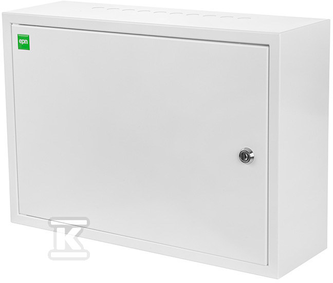 Розподільна коробка навісна металева із замком KRAFT 2x24 PE+N IP30