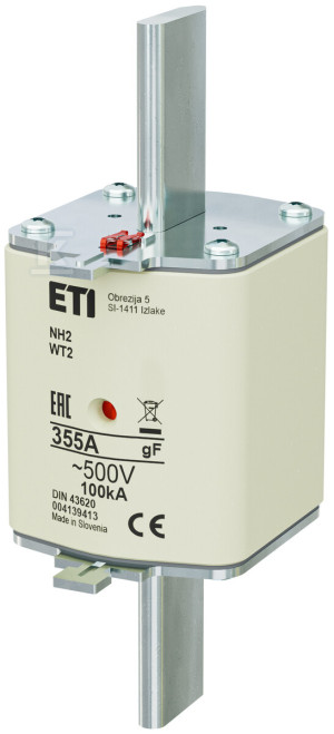 Вставка запобіжника - NH2/WT-2 gF 355A/500V - швидка