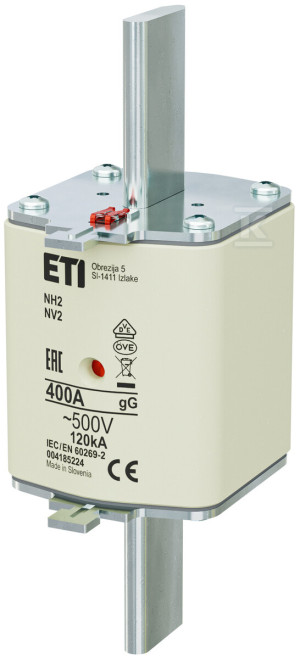 Wkładka bezpiecznikowa - NH2 gG 400A/500V - zwłoczna