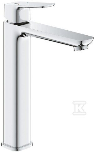 Bateria umywalkowa CUBEO Rozmiar XL chrom ogranicznik przepływu 5 l/min. bez zestawu odpływowego