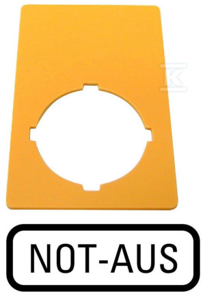 Панель M22-XZK-D99 для кнопки M22-PV..Not-Aus