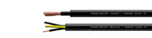 Przewód sterowniczo-zasilający XLPE/PVC POWER 1000-YFR 2x0,75 mm2 czarny, żyły czarne numerowane wg DIN VDE 0293-334