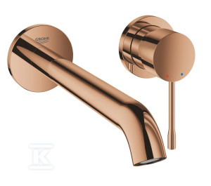 Bateria umywalkowa Grohe Essence 2-otworowa jednouchwytowa rozmiar L, warm sunset, ogranicznik przepływu 5,7 l/min., regulowany perlator, wylewka 230