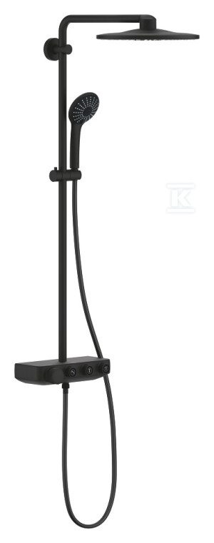 System prysznicowy z termostatem do montażu ściennego Grohe Euphoria System SmartControl 310 Duo, nienagrzewający się korpus, blokada bezpieczeństwa,