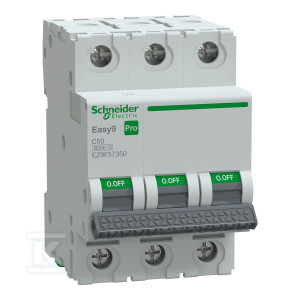 Wyłącznik nadprądowy Easy9 Pro EZ9F-C50-3 C 50A 3-biegunowy