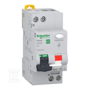 Комбінований вимикач Easy9 Pro EZ9D-C6-30-A-1N C 6A 1N-полюсний 30 mA тип A