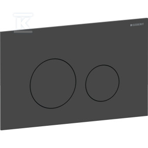 Przycisk uruchamiający Geberit Sigma40, przedni, stal nierdzewna czarny, okrągły