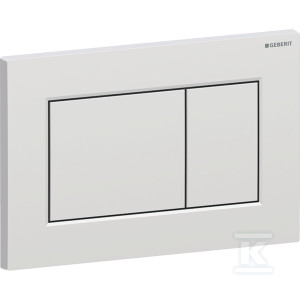 Przycisk uruchamiający Geberit Sigma01, przedni, chrom mat, easy-to-clean, prostokątny