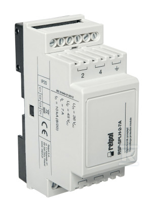 Ogranicznik przepięć do ochrony źródła zasilania DC w systemach infrastruktury energetycznej, 45 V DC RSP-SPLH-2-7A