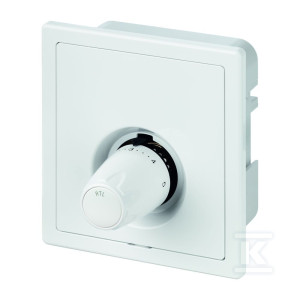 Ogranicznik temperatury powrotu Multibox Mini RTL, biały - Podtynkowy regulator ogrzewania podłogowego z głowicą termostatyczną K