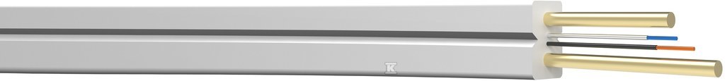 Абонентський оптичний кабель tc FTTH 2J, LSZH, G.657A1, білий (1км)