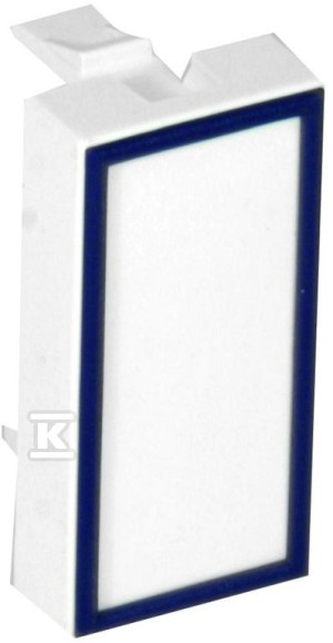 Заглушка одномодульна 22,5x45mm