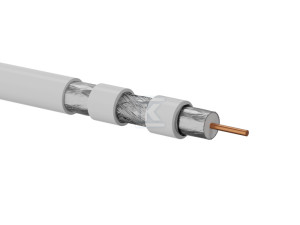 Коаксіальний кабель RG6, B2ca, LSOH triple shield 75 Ом, A++ 120dB, 1.02/4.55/7.06 FireHardy 500m ALANTEC