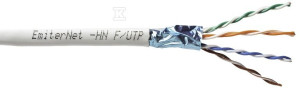 Kabel sieciowy Emiter Net FTP (F/UTP) kat. 5e 350 MHz, drut 4x2x24 AWG, PVC