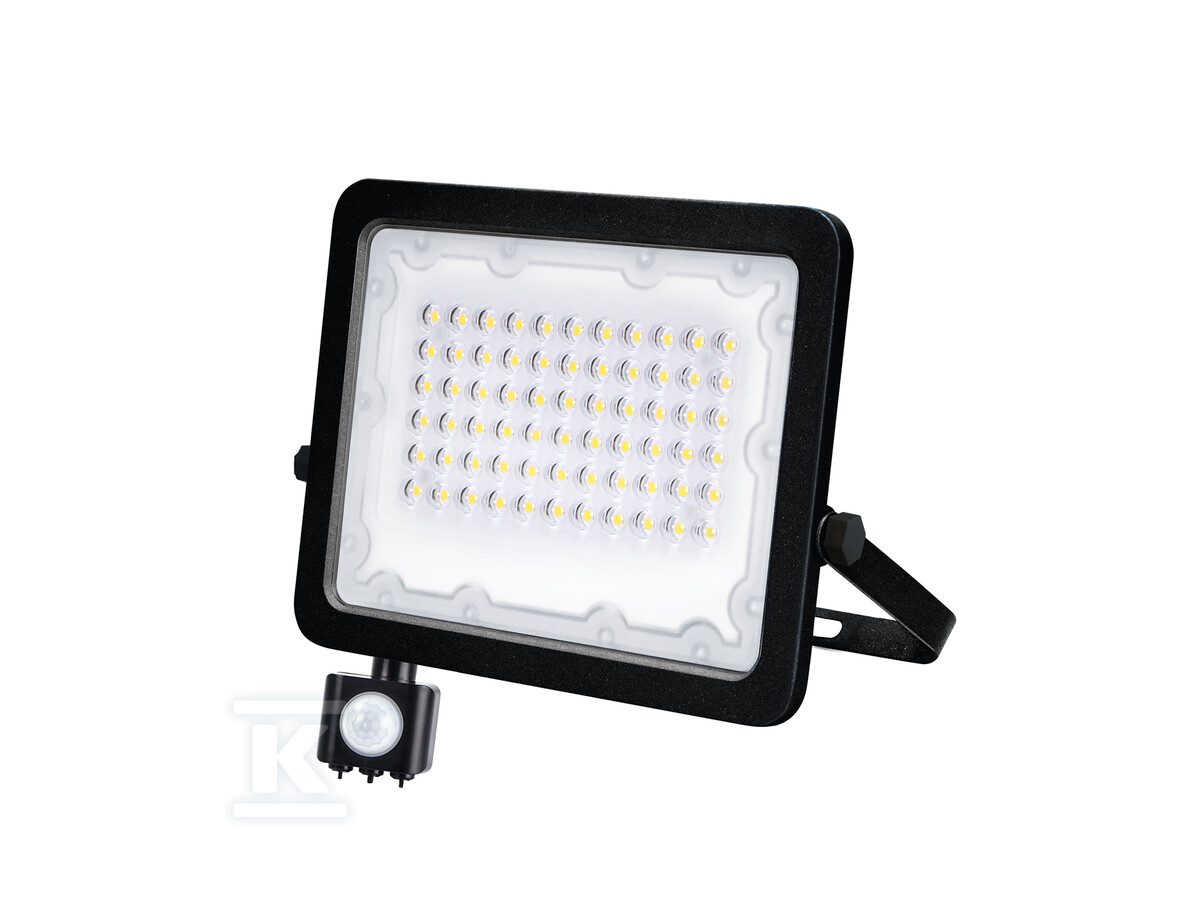 Naświetlacz LED GALAXI 100W 11000lm barwa naturalna 4000K IP65 czarny z czujnikiem