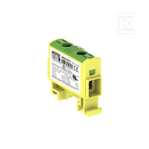 З'єднувач OTL16 жовто-зелений 1xAl/Cu 1,5-16mm² 1000V AC/1500V DC, універсальний затискач