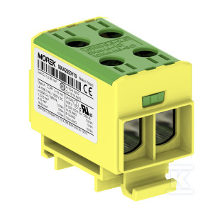 Złączka OTL50-2 żółto-zielony 2xAl/Cu 1,5-50mm2 1000V AC/1500V DC, zacisk uniwersalny