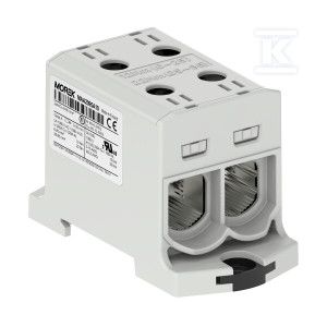 Złączka OTL95-2 szary 2xAl/Cu 6-95mm2 1000V AC/1500V DC, zacisk uniwersalny