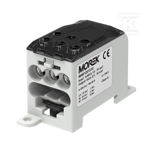 Розподільчий блок OJL200A сірий вхід 1xAl/Cu70 вихід 6xCu 16mm² 1000VAC/DC