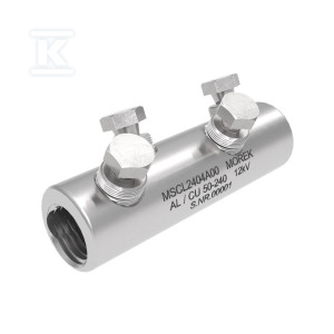 Złączka śrubowa MSCL241 Al/Cu 50-240mm2 12kV, 4x śruba aluminiowa zrywalna