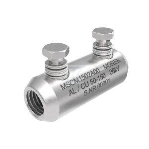 Złączka śrubowa MSCM150 Al/Cu 50-150mm2 36kV, 2x śruba aluminiowa zrywalna