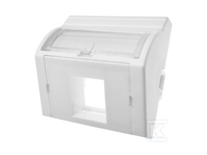 Адаптер 45x45 1xRJ45 (випуклий кутовий) ALANTEC