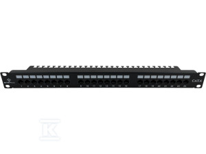 Patch panel UTP kat.6, 24 porty LSA z półką 1U ALANTEC