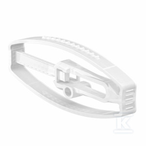 Дисчок з цвяхом для монтажу кабелів OZ133, розміри: 60x24x8mm, колір: білий