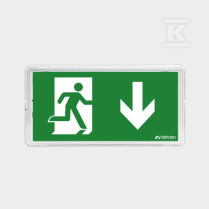 Oprawa awaryjna EXIT M LED IP65 1W 1h dwuzadaniowa AT biała ETE/1W/C/1/SA/AT/WH