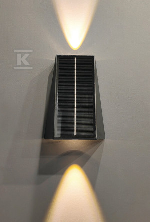 Oprawa solarna architektoniczna LED 2 x 2W 70lm 3,7Vx1500mAh barwa naturalna 4000K IP54